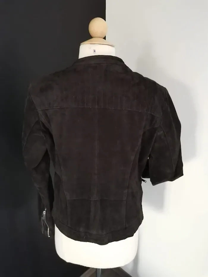 blouson DDP XL cuir marron - photo numéro 4