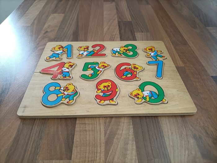 Puzzle à formes bébé chiffres - photo numéro 2