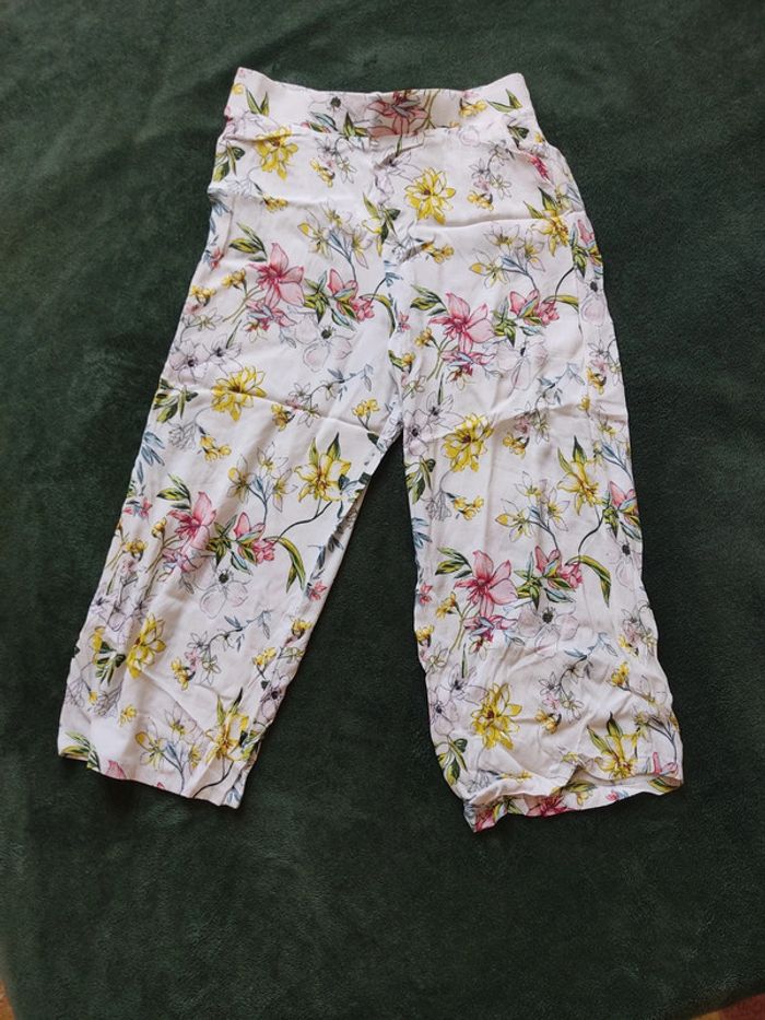 Pantacourt fluide femme fleuri Tally Weijl 38 à fleurs bon état