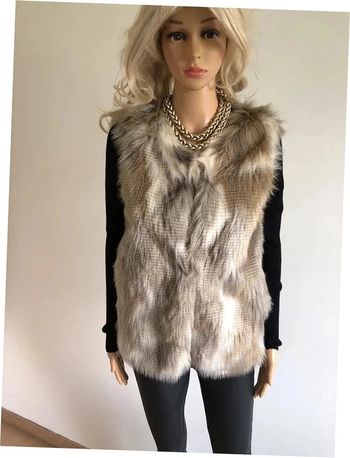 Veste sans manches en fausse fourrure Pimkie taille S jamais portée