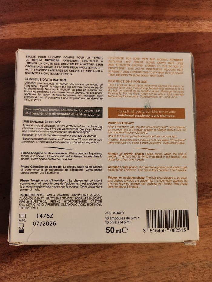 Sérum anti chute cheveux - photo numéro 2
