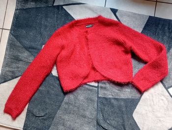 Gilet paillettes fille