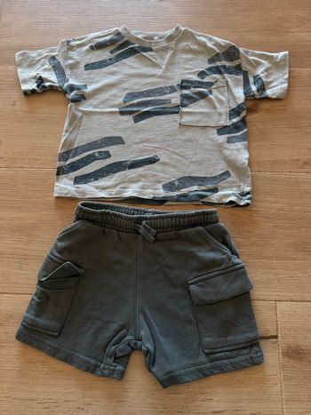Ensemble t-shirt + short Zara 