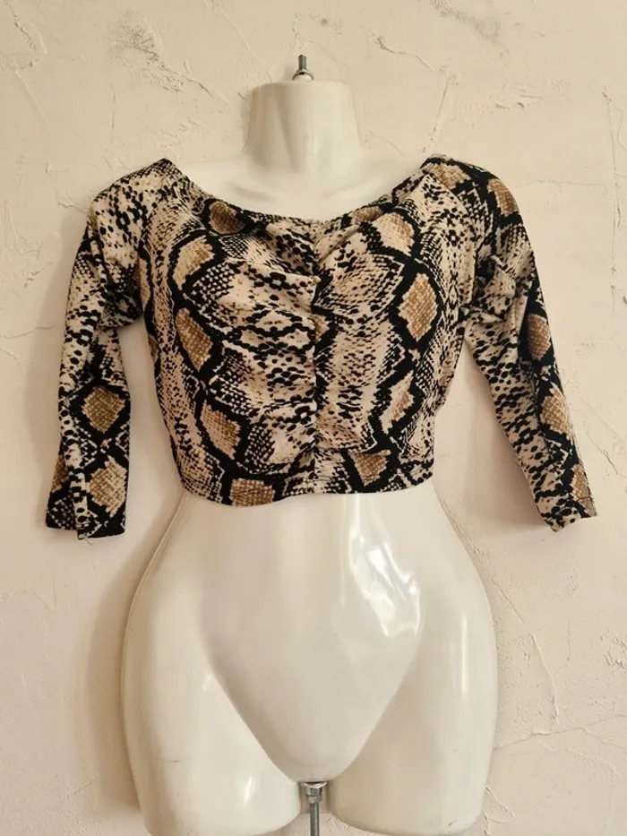 Superbe croc top léopard Jennifer M