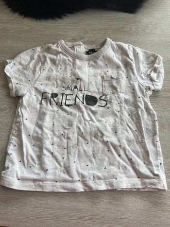 T-shirt blanc 18 mois