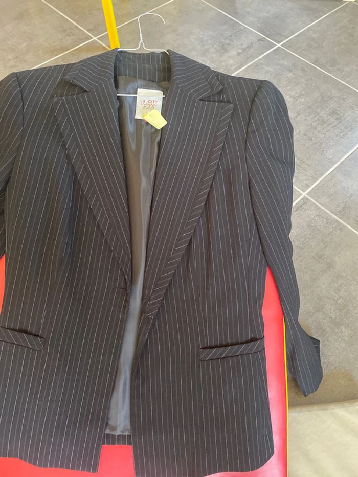 Ensemble chic la city costume femme à rayures - photo numéro 3