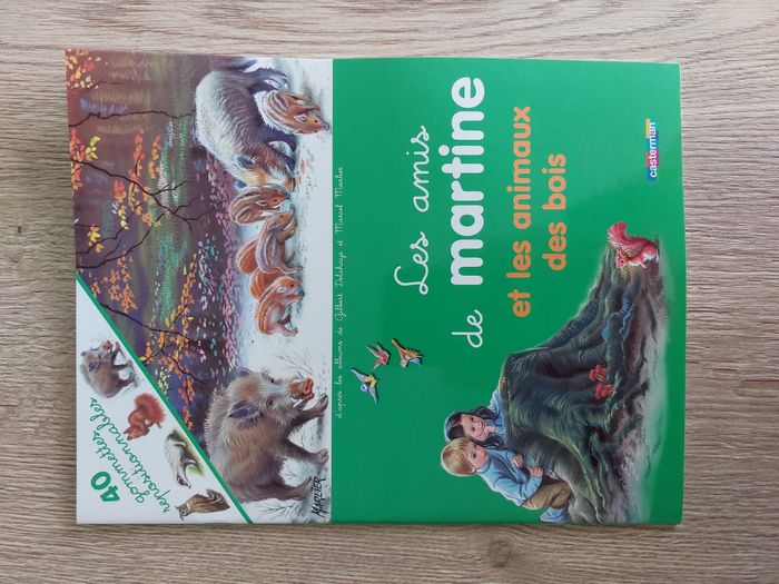 Livre d'autocollants Les amis de Martine et les animaux des bois