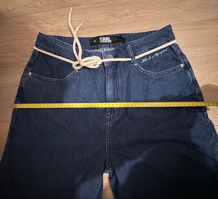 Short en jean taille haute bleu denim Karl Lagerfeld - photo numéro 8