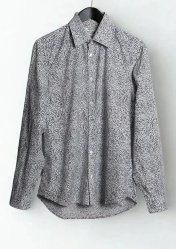 Chemise slim manches longues noir et blanc Kenzo Taille 39 M