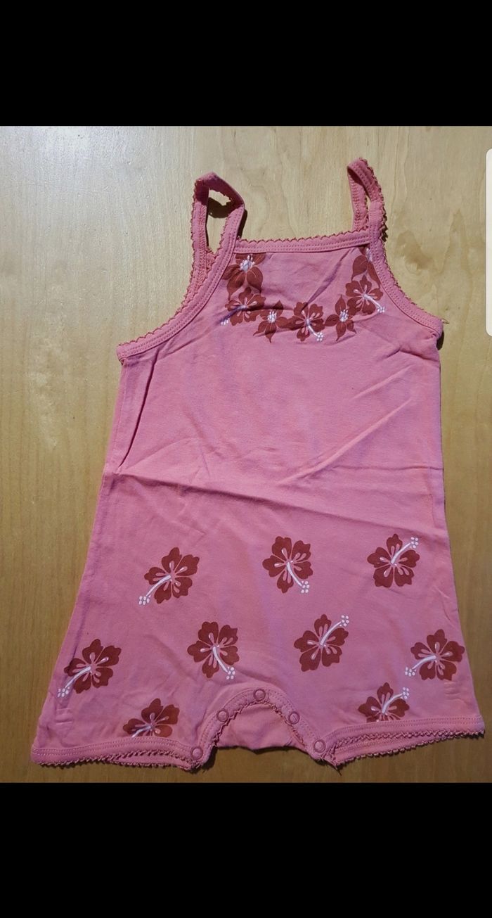 Barboteuse à bretelles enfant fille 23 mois
