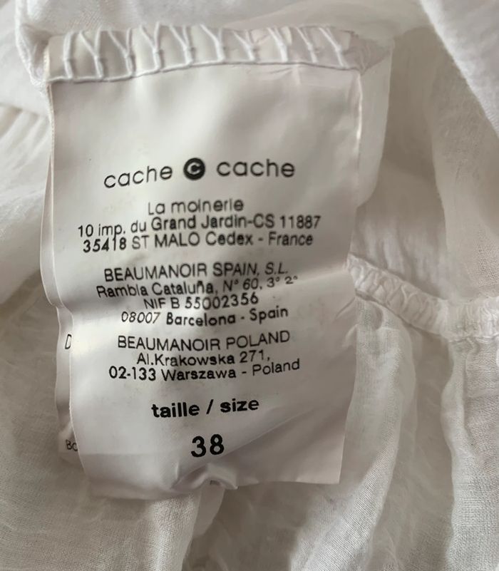 Robe bustier blanche cache-cache T38 - photo numéro 7