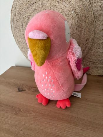 Neuf doudou oiseau perroquet rose dpam du pareil au même