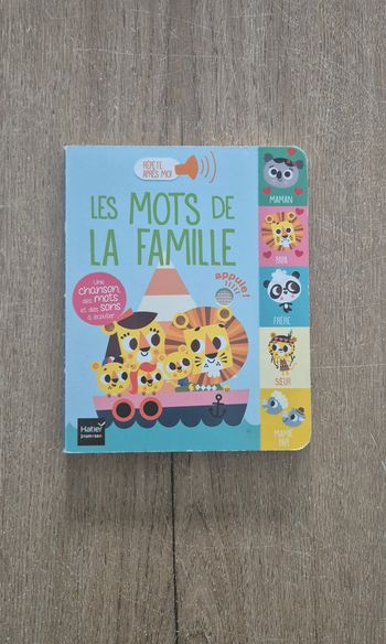 Livre sonore : Les mots de la famille