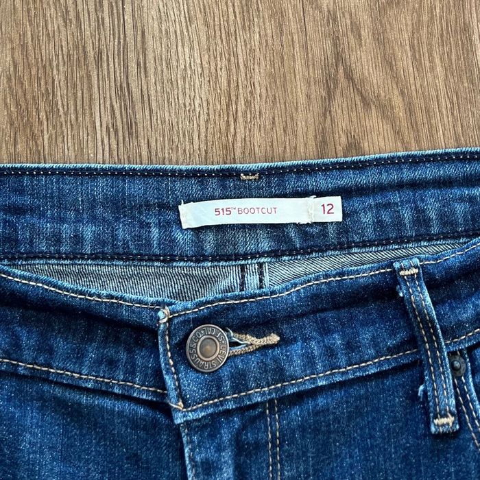 Jean/pantalon bleu Levi's 515 Bootcut/flare/évasé, femme, taille : W 31 (40 taille française) - photo numéro 6