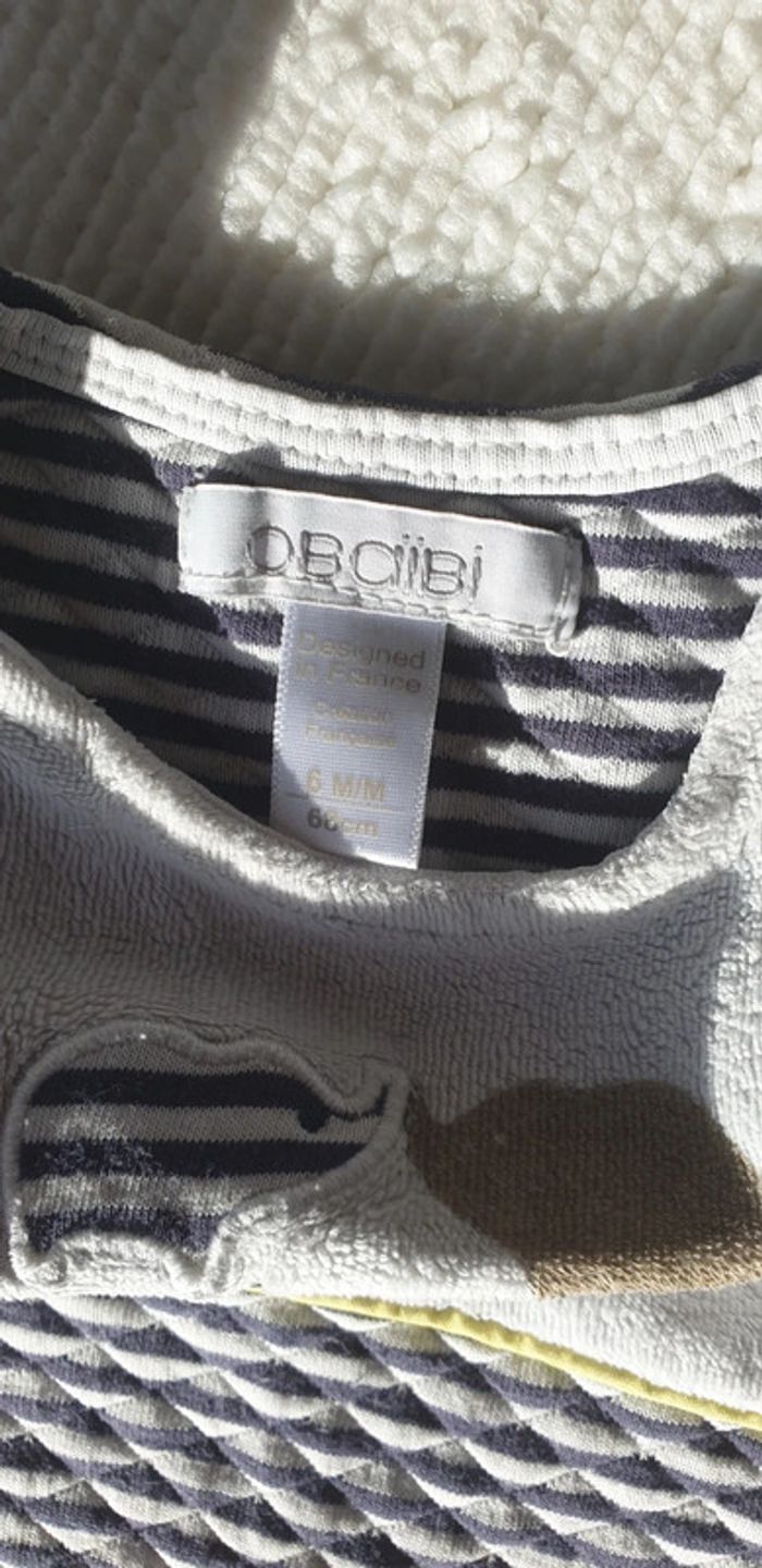 Salopette avec pieds 6 mois - photo numéro 3