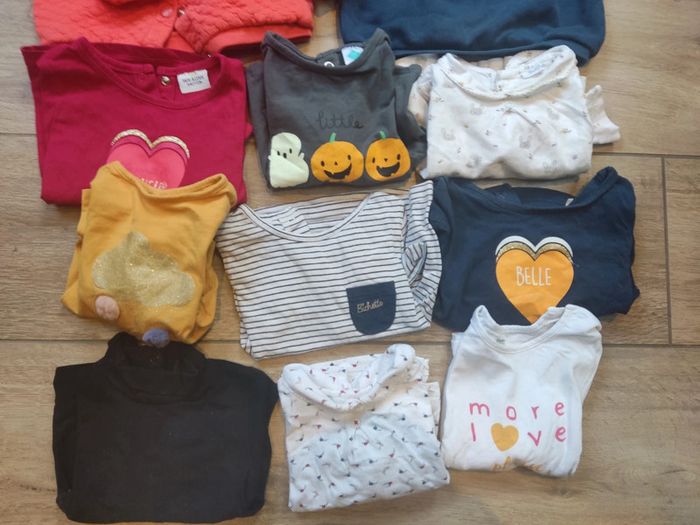 Sweat gilet et hauts manches longues 9 mois - photo numéro 3