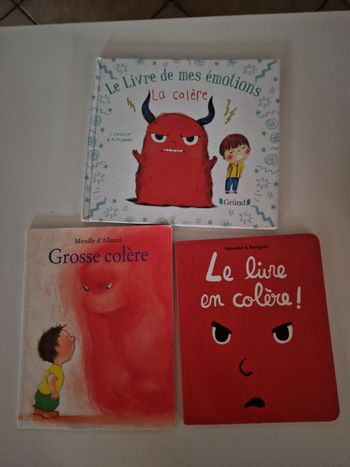 3 livres sur la colère