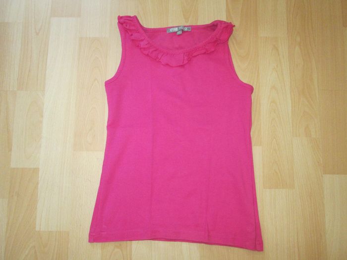 debardeur fille 10 ans vynil fraise