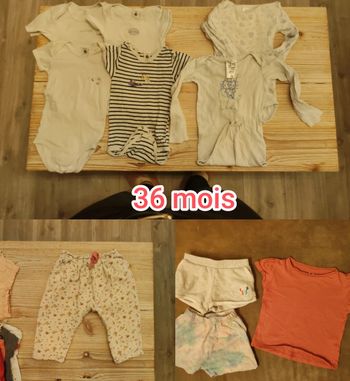 Lot de 10 vêtements taille 36 mois 