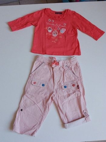 Ensemble pantalon t-shirt fille Sergent Major 12 mois