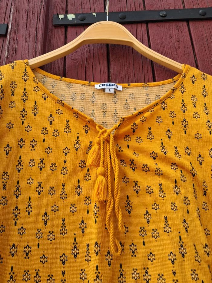 Blouse manches longues Creeks taille L - photo numéro 3