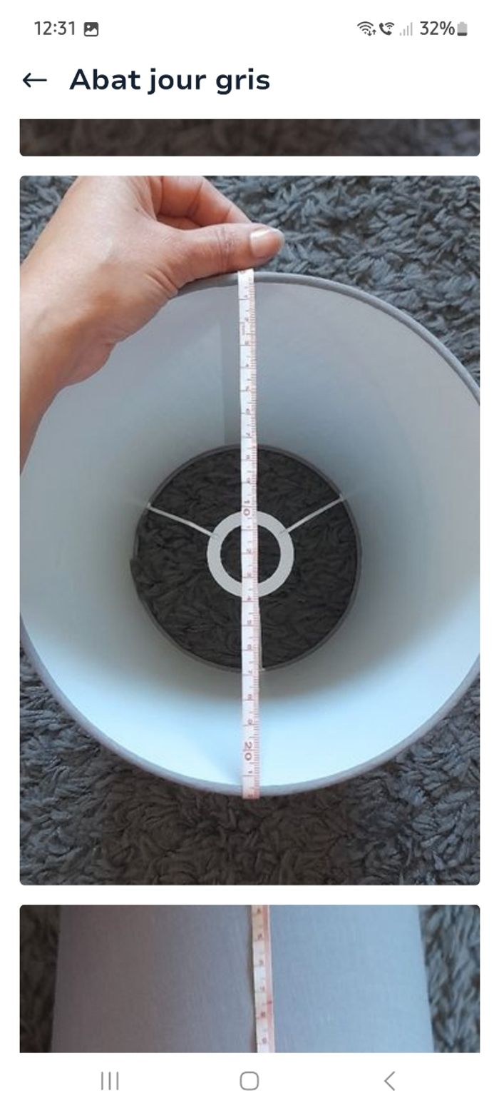 Abat-jour gris - photo numéro 6