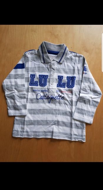 Polo manches longues enfant garçon 18 mois