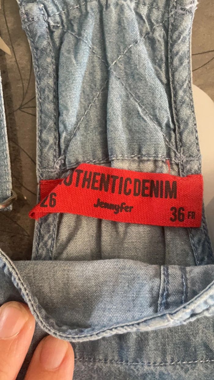 Combishort Jennyfer 36 couleur jeans - photo numéro 3