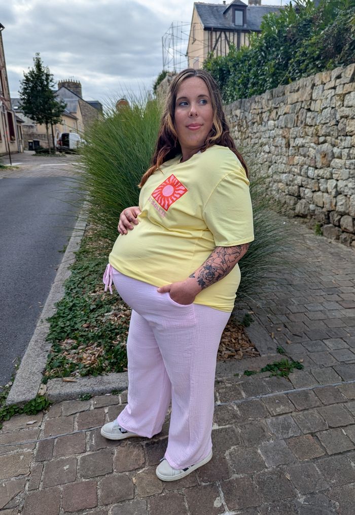 Pantalon gaze de coton Rio rose
TU - photo numéro 5