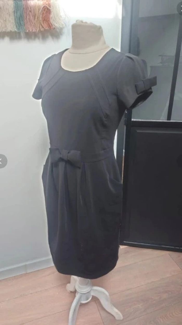 robe chic cocktail sassia noire t 38 40 - photo numéro 4