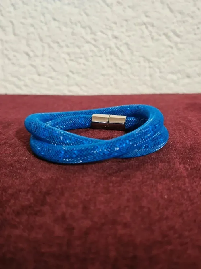 Bracelet bleu Swarovski Stardust en cristaux Swarovski et métal plaqué palladium