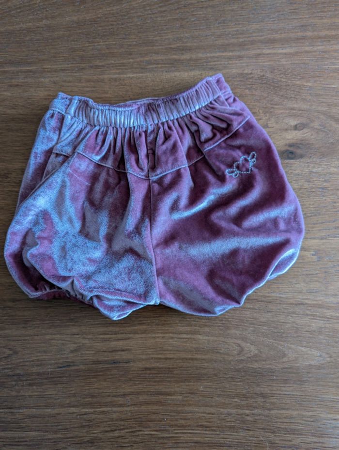 Short velours 9 mois - photo numéro 2