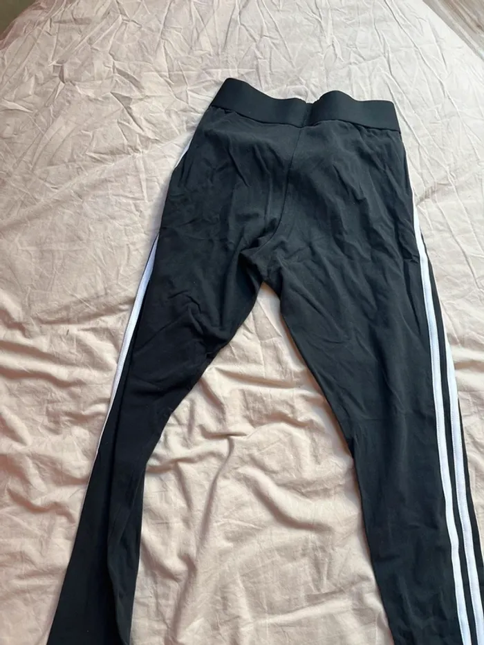 jeggins noir avec bande blanche adidas femme taille s - photo numéro 5