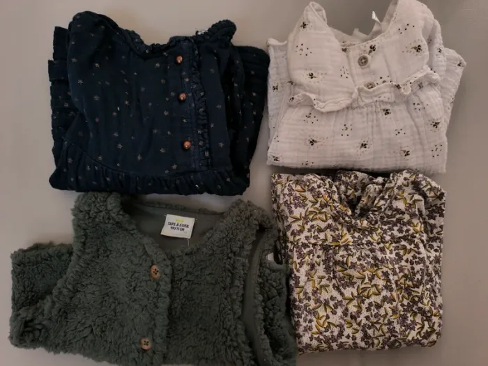 Lot de 3 robes été un petit gilet - photo numéro 4