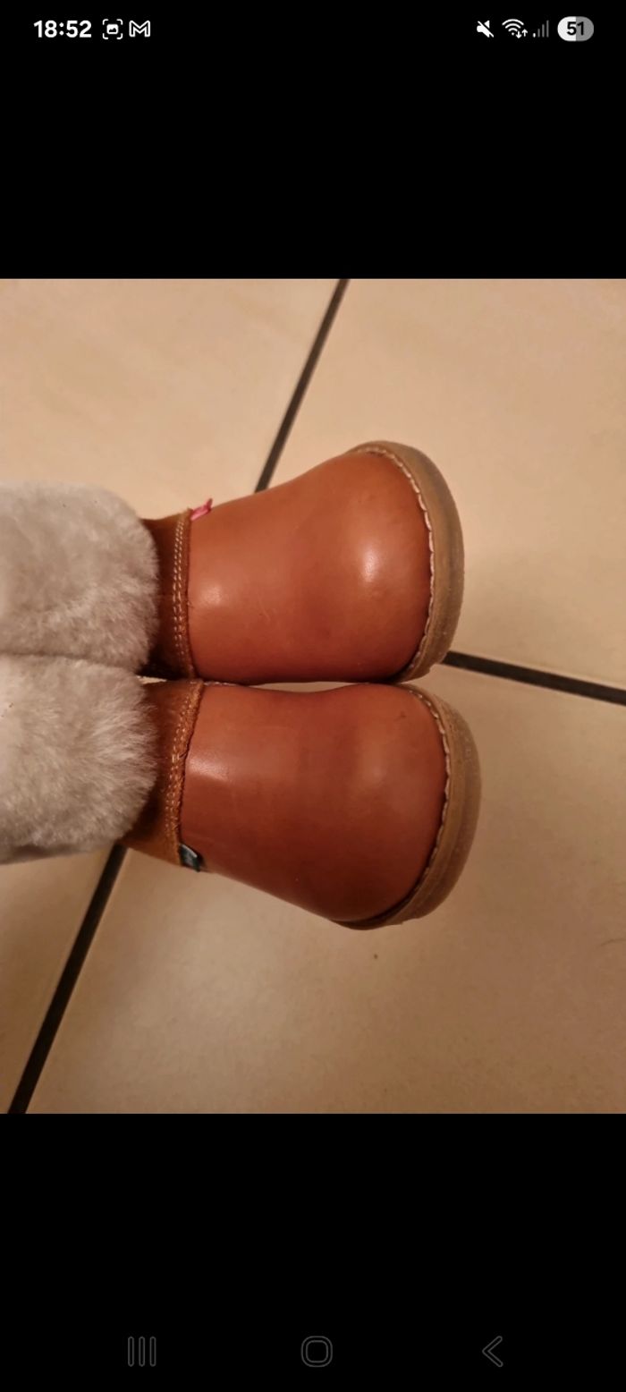 Bottines kickers neuves fourrées taille 21 - photo numéro 5