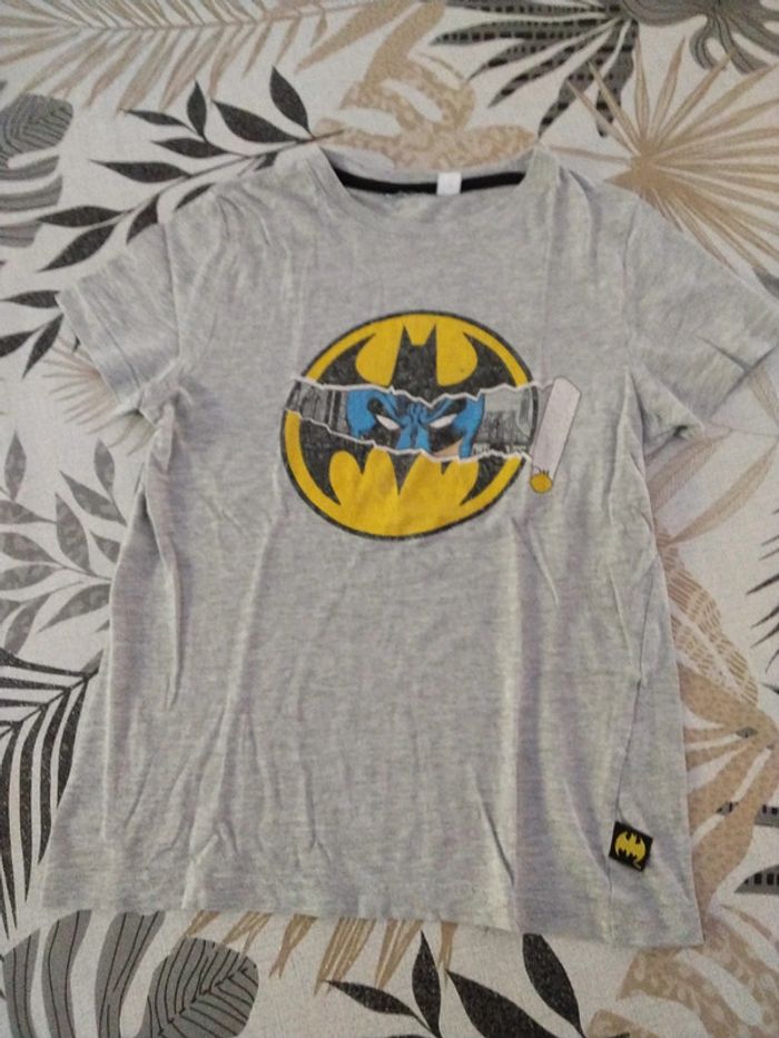 Tee shirt gris Batman 10 ans