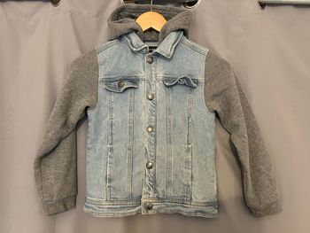 Veste bi matiere en jean kiabi 