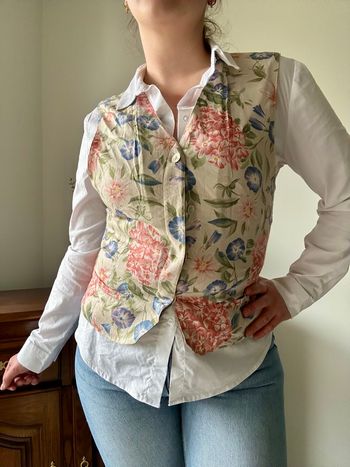 Gilet sans manches artisanal 100% Rayonne - Ultra doux - Taille Unique