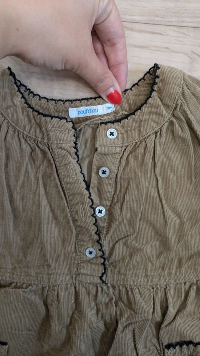 Robe manches longues chaude kaki 12 Mois - photo numéro 3