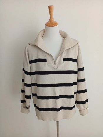 Vero Moda - Pull grand col rayé - taille XL