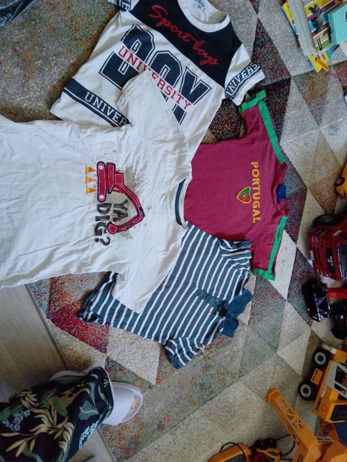 Lot de 4 tee-shirts garçon 6 ans - photo numéro 2