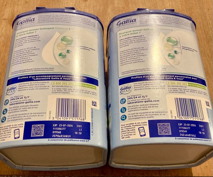 2 boites de galliagest 1er âge - photo numéro 3