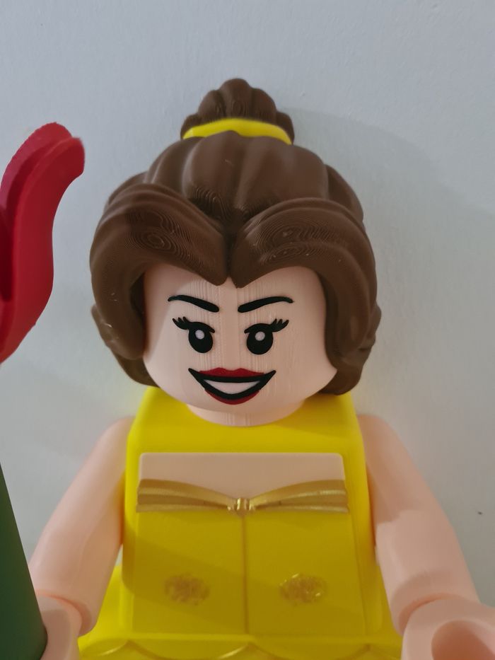 Dévidoir papier toilette style lego belle disney princesse ou déco murale - photo numéro 4