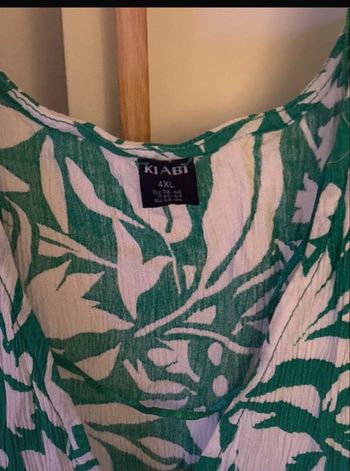 Robe verte et blanche Kiabi - Taille 4XL