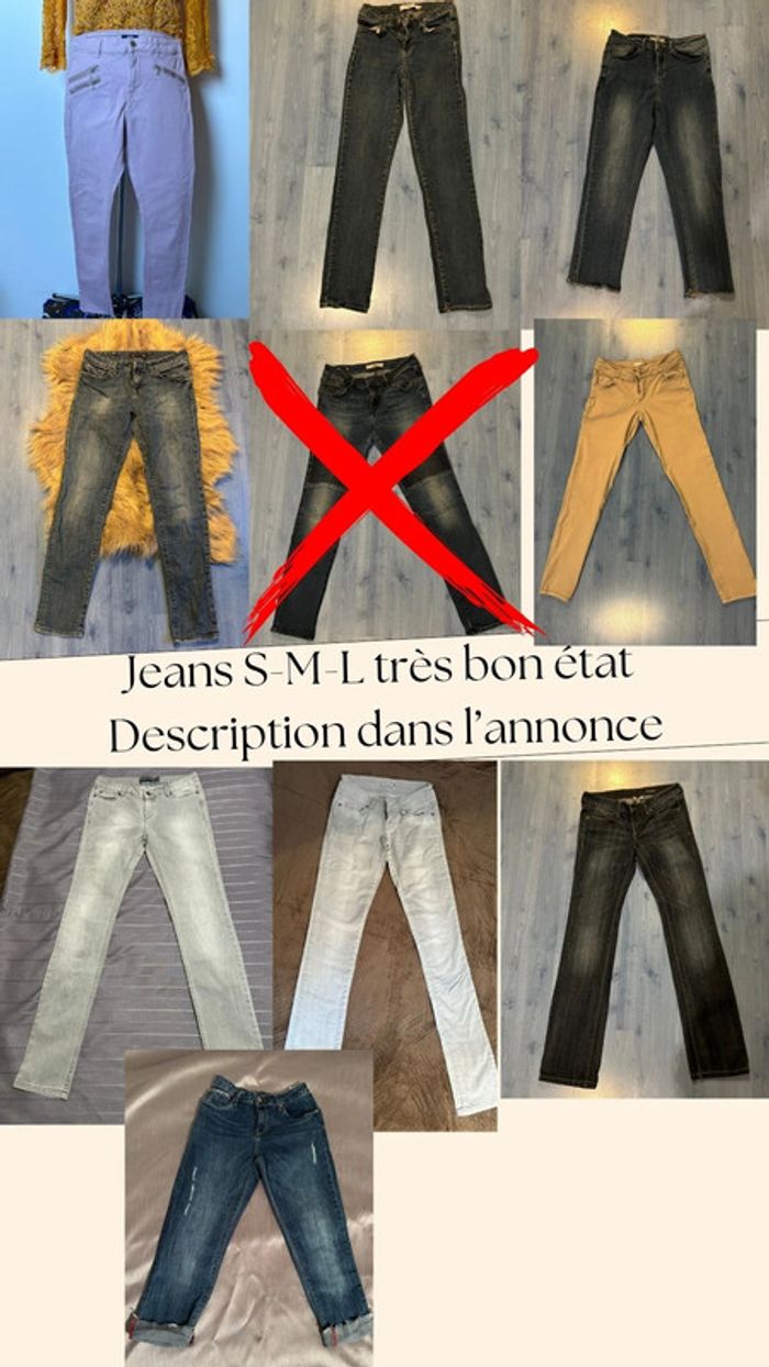 Jeans très bon état à partir de 1€ tailles 32 à 40 mavi zara mango, morgan, - photo numéro 2