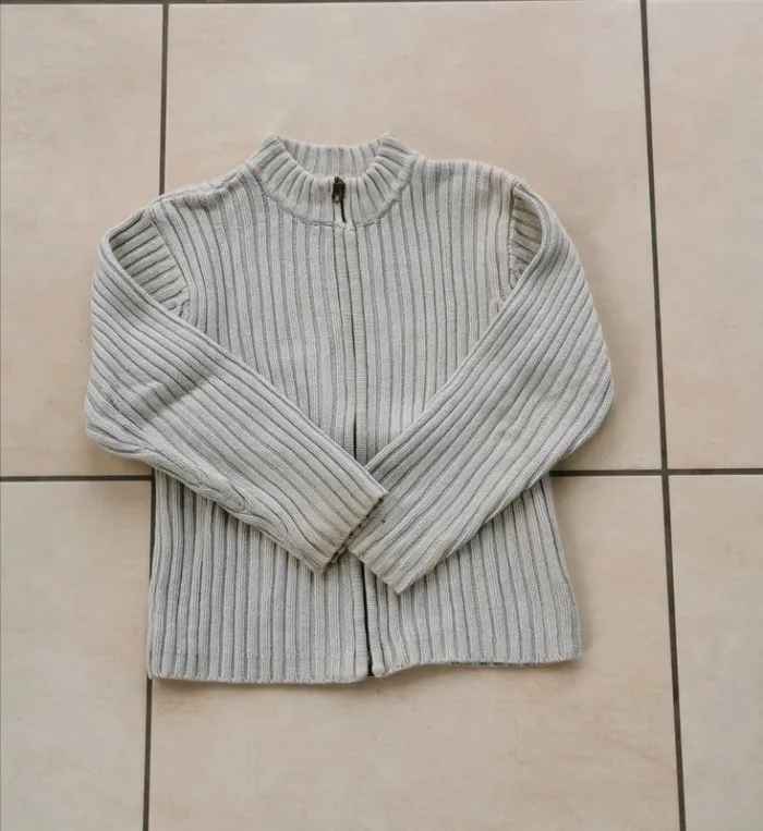 Gilet zippé beige kid kanaï 5 ans