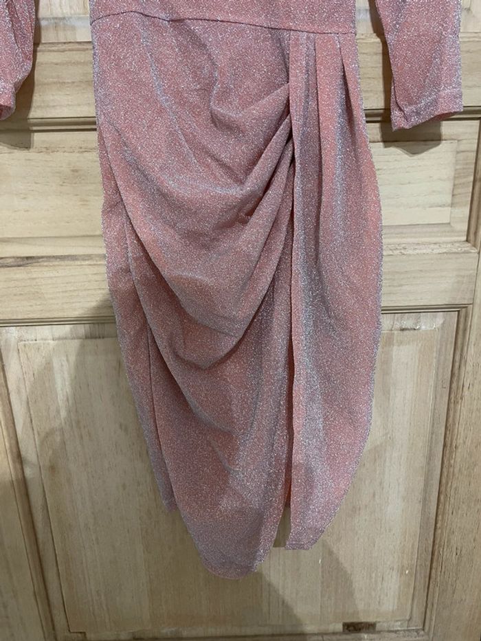 Robe de fête scintillante manches 3/4 - photo numéro 4