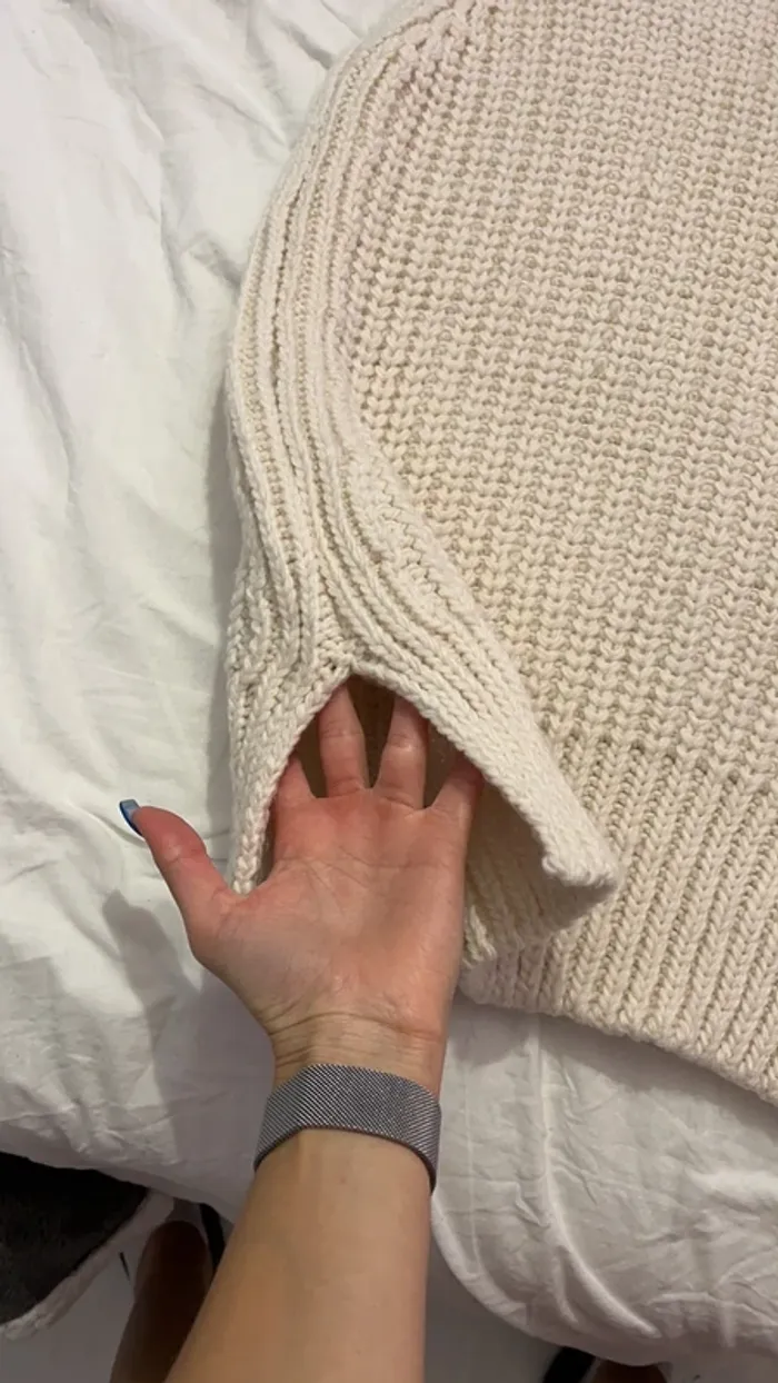 Pull sans manche beige h&m - photo numéro 4