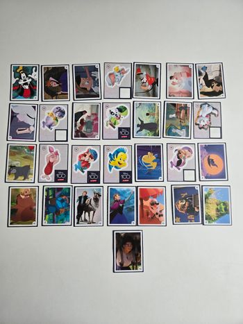 Lot de cartes Disney Auchan