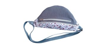 Sac banane gris fleurs de cerisiers